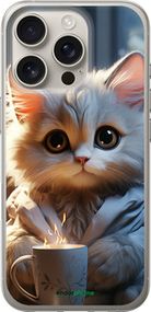 Чохол на iPhone 16 Pro Білий кіт "5646u-3708-2448"