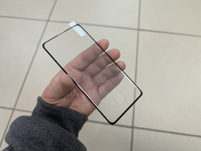 Захисне скло для Samsung S10 / Самсунг С10 Mietubl, 5D, з чорною рамкою