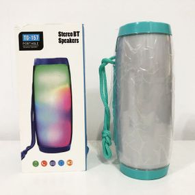 Портативна bluetooth колонка вологостійка TG-157 Pulse з різнокольоровою підсвіткою. Колір чорний