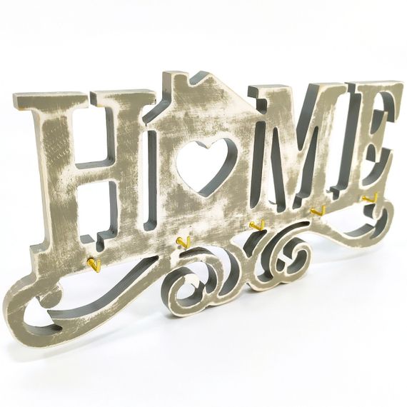 Ключниця Home Майстерня містера Томаса 29см х 15см Фанера Сірий зістарений