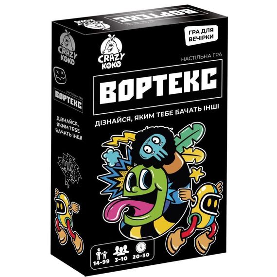 Гра настільна розважальна "Вортекс" Crazy Koko 14+ VT5903-01 Vladi Toys, в коробці (4820234765836)