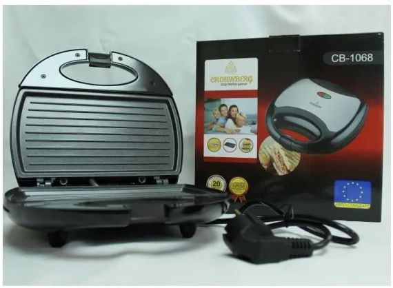 Сендвічниця-гриль бутербродниця Crownberg CB-1068 750W | Зображення 4
