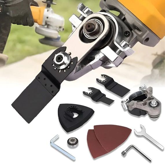 Насадка на болгарку реноватор М8 зі швидкознімним механізмом, диск 110-115 мм / Комплект насадок на кутову шліфмашинку