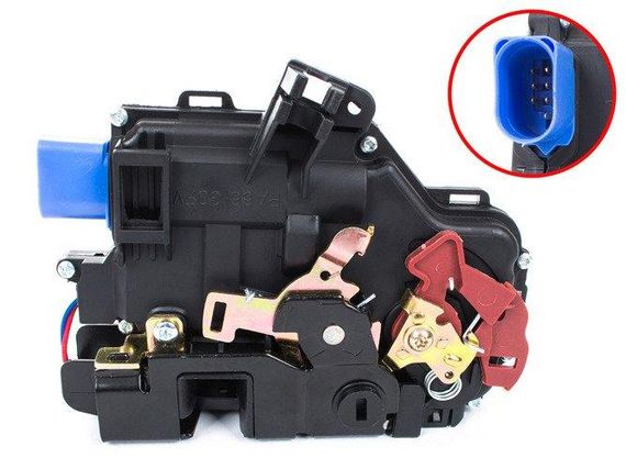 VW Golf V, V Plus 03-09 привод центрального замка двери задний правый 7L0839016D Гольф 5, Плюс 7 контактов | Зображення 1