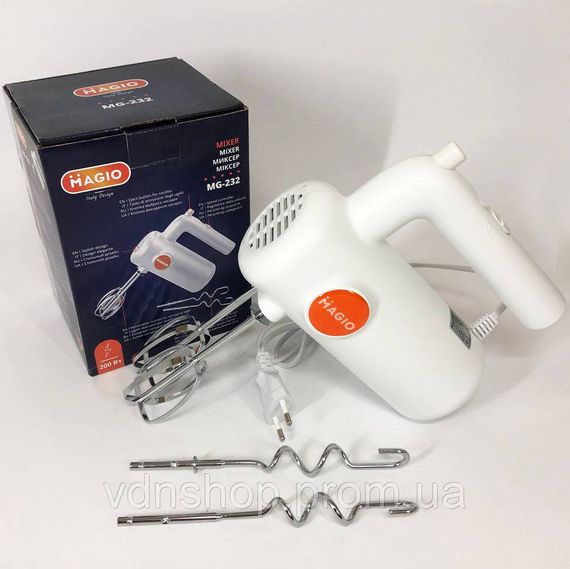 Миксер для приготовления теста и кремов, Миксер для домашнего кондитера Бытовой с насадками RU-78 | Зображення 7