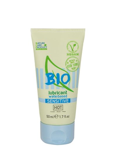 Органічний лубрикант на водній основі Hot Bio Lube Sensitive, 50 мл Sex Aura