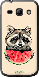 Чохол на Samsung Galaxy Core Plus G3500 Єнотик з кавуном "4605u-359-2448"