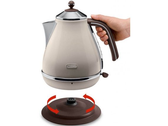 Электрочайник DeLonghi KBOV-2001-BG 1.7 л бежевый | Зображення 1