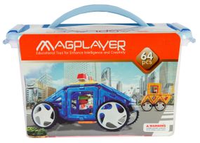 Конструктор Magplayer магнитный набор 64 эл. MPT-64 (MPT-64)