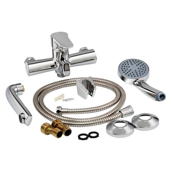 Смеситель для ванны Lidz Nicole 006 с поворотным изливом (c душевым гарнитуром) (k35) LDNIC006CRM22139 Chrome | Зображення 6