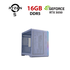 Ігровий ПК STALKER Tower / AMD Ryzen 5 8400F (6 (12) ядер по 4,2 - 4,7 ГГц) / 16 ГБ DDR5 / 256 ГБ SSD + 1000 ГБ HDD / nVidia GeForce RTX 5050, 8 ГБ GDDR7, 128-біт б/в
