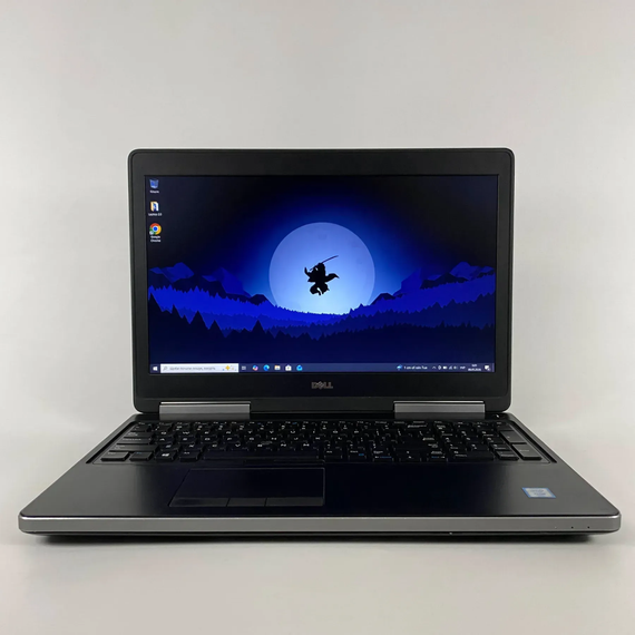 Мобильная рабочая станция Dell Precision 7520 / 15.6" (1920x1080) IPS / Intel Xeon E3-1505M v6 (4 (8) ядра по 3.0 - 4.0 GHz) / 16 GB DDR4 / 128 GB SSD + 500 GB HDD / nVidia Quadro M2200, 4 GB GDDR5, 128-bit / HDMI б/у + Подарок Беспроводная мышь / USB | Зображення 1