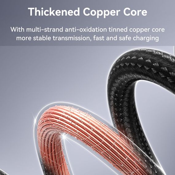 Дата кабель USAMS US-SJ671 Type-C to Type-C 100W Sufeng Series (1.2m) Tarnish | Зображення 6