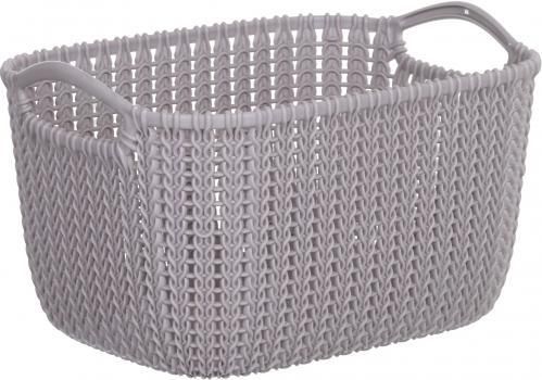 Корзина для хранения Curver (Курвер) Knit 19 л (03670) Светло-серый | Зображення 1