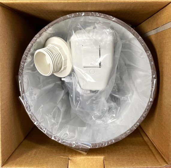 Ночник в розетку Soketsan, светильник настенный абажур, коричневый, гибкий, бра энергоэффективный класс A | Зображення 5