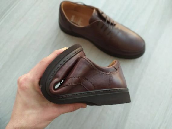 Чоловічі шкіряні туфлі Ikos 392 коричневі 40 розмір | Зображення 1