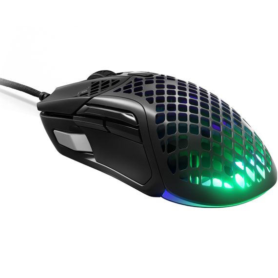 Мишка SteelSeries Aerox 5, RGB, 18000dpi., 9кн., чорна | Зображення 2