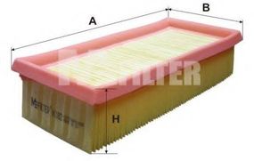 Фільтр повітряний VW (вир-во M-filter) MFILTER K182 на VW RABBIT I кабрио (155)