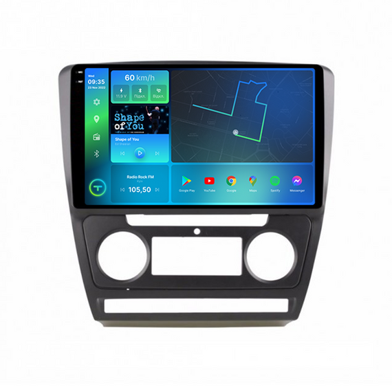 Штатна магнітола Torssen 2K Skoda Octavia A5 08-13 black F106128 4G Carplay DSP | Зображення 1