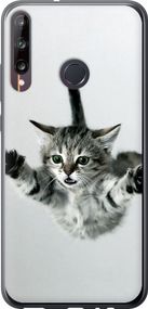 Чехол на Huawei P40 Lite E Летящий котёнок "2322u-1875-17620"