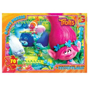 Пазлы детские "Тролли" TR0078, 70 элементов