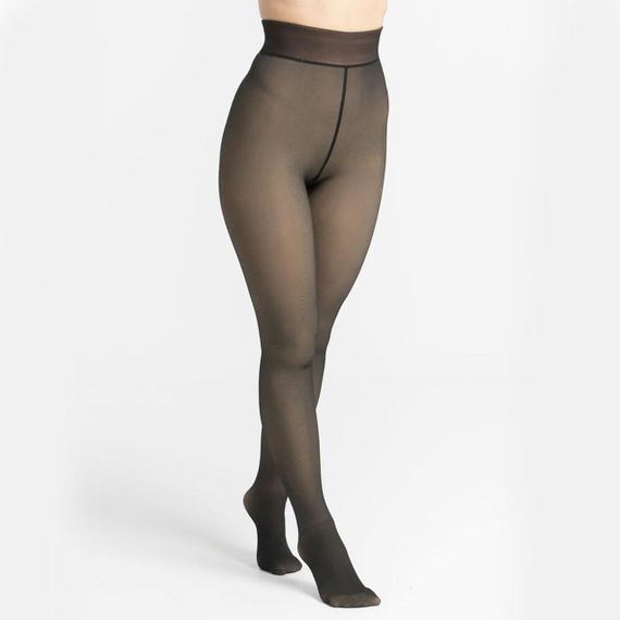 Колготы на меху с имитацией капроновых, Универсальный размер / Утепленные зимние колготы / Колготки женские | Зображення 2