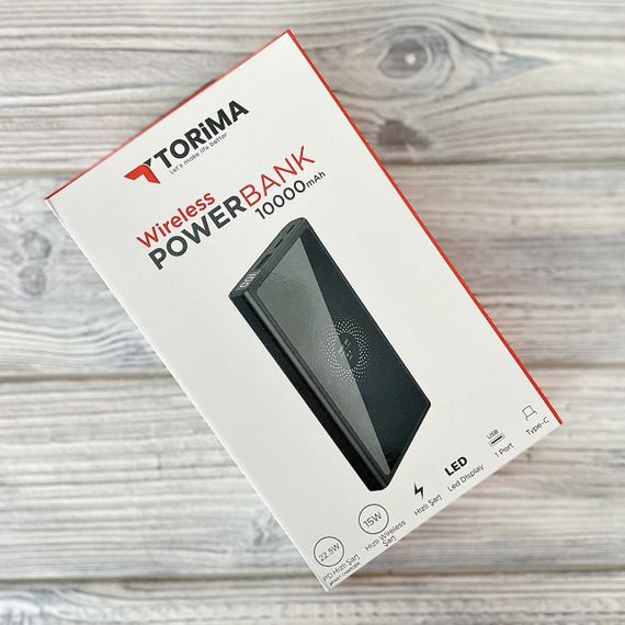 Зовнішній акумулятор з бездротовим заряджанням Qi Torima TRM W1010 10000 mAh (47188-1010_418) | Зображення 7