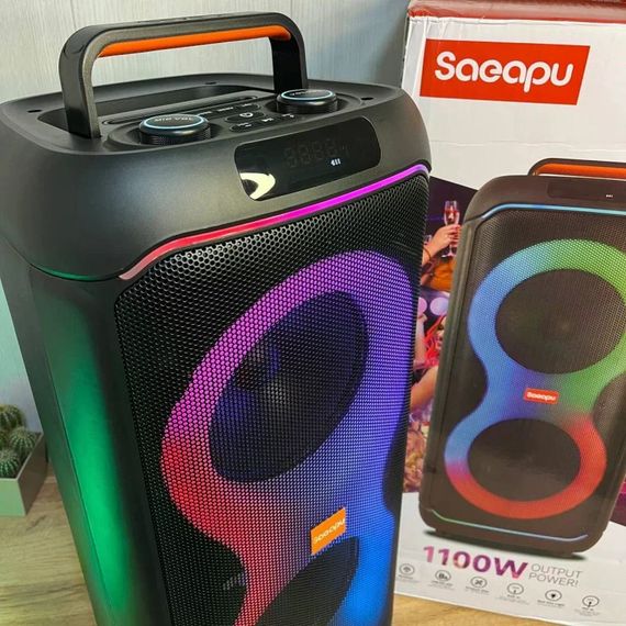 Портативна Bluetooth колонка PartyBox 320 240W RGB чорна • Акустична система PartyBox 320 з колесами, підсвіткою, караоке та акумулятором чорна | Зображення 1