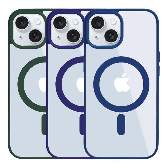 Чохол TPU Color with Magsafe для iPhone 14 Колір 05, Зелений