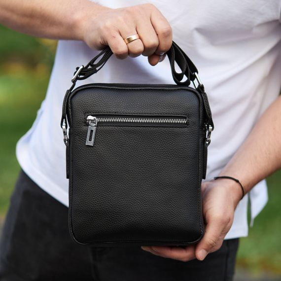 Чоловіча шкіряна сумка-барсетка через плече чорна Bexhill BX-36256 | Зображення 5
