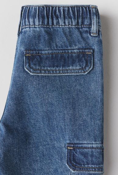 Дитячі джинси-карго для хлопчика H&M 98 см Сині (26010901B) | Зображення 2
