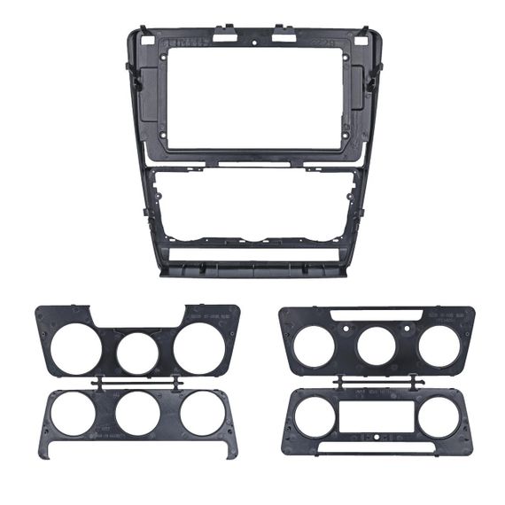 Перехідна рамка серії QIV QBR-F 0209-09A для Skoda Octavia 2 A5 2008-2013 10 дюймів (black) | Зображення 1
