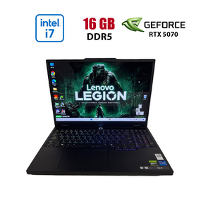 Игровой ноутбук Lenovo Legion 5 15IRX10 / 15.1" (2560x1600) OLED / Intel Core i7-14700HX (20 (28) ядер по 1.5 - 5.5 GHz) / 16 GB DDR5 / 1000 GB SSD / nVidia GeForce RTX 5070, 8 GB GDDR7, 128-bit / WebCam б/у
