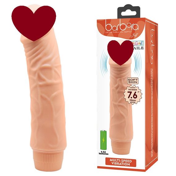 Вібратор - Barbara Jeff Vibrator 7,6" Flesh Sex Aura