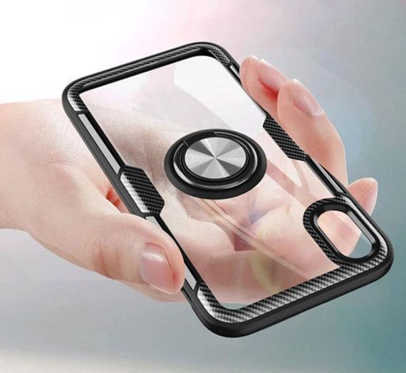 Чехол Primolux Ring Magnetic Stand для Apple iPhone Xs Max - Black | Зображення 4