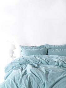 Постельное белье Limasso Stonewashed Ranforse 200 х 220 см Mineral Blue