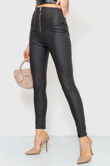 Лосини жіночі на блискавці колір чорний FA_006584 | Зображення 2