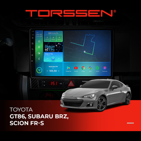 Штатна магнітола Torssen Toyota GT86, Subaru BRZ, Scion FR-S FL9 4+64Gb 4G Carplay DSP