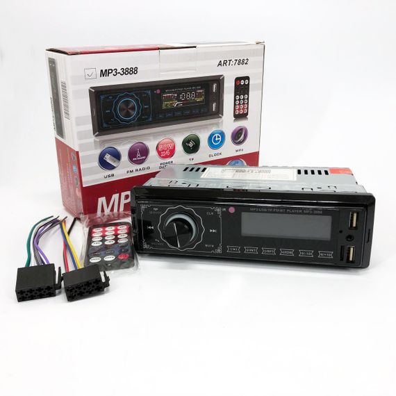 Магнітола в машину з флешкою MP3 3888 ISO 1DIN FM, Автомагнітола в штат пристрій магнітола DU-36 | Зображення 7