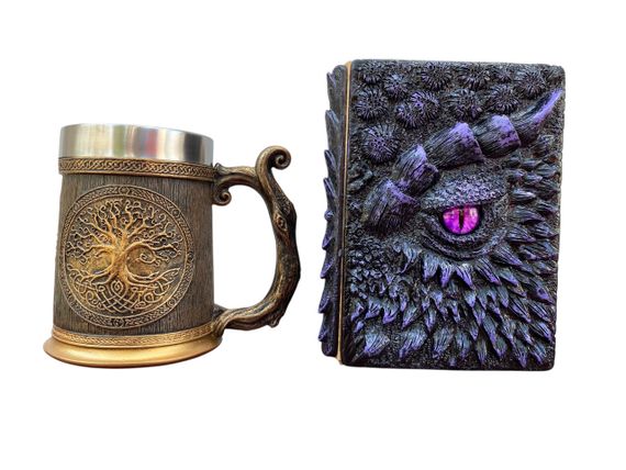 Подарунковий набір Кухоль 3D Друїд Ігграсиль і Блокнот 3D «Око Ілюзій»