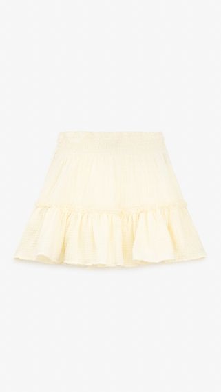 Спідниця однотонна для дівчинки Aura Style 5007-1 122 см Молочний shop (2000999546662) | Зображення 2