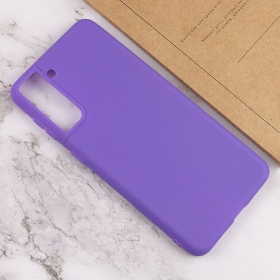 Силіконовий чохол Candy для Samsung Galaxy S21+ Бузковий | Зображення 3