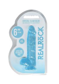 Фалоімітатор - Realrock Dildo 6" Blue sexstyle