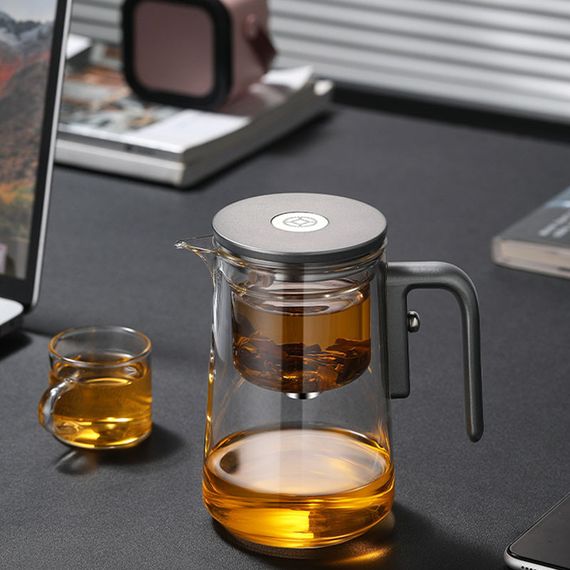 Чайник для заваривания TeaPot D-11 Fangyuan 800ml Gray handle | Зображення 6