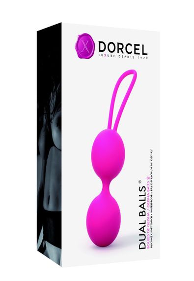 Вагинальные шарики Dorcel Dual Balls Magenta, диаметр 3,6см, вес 55гр | Зображення 2