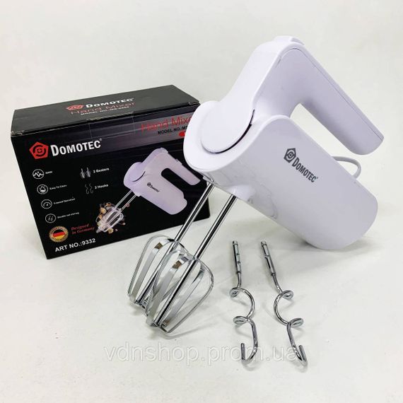Міксер віночок для дому Domotec R.6653 800 Вт, Побутовий міксер для збивання крему UN-49 | Зображення 4