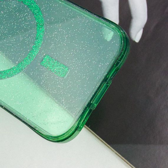 Чехол TPU Radiance with MagSafe для Apple iPhone 14 Pro (6.1") Green | Зображення 4