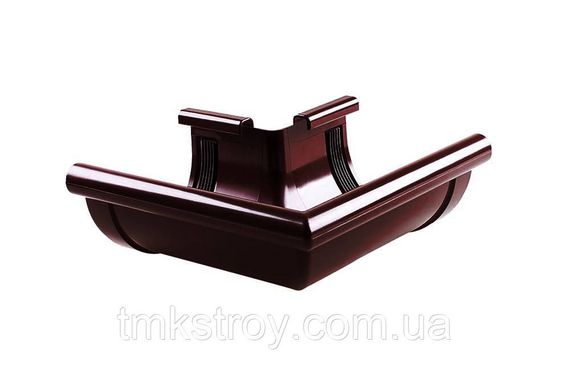 Угол наружный 90° для желоба водосточной системы Profil (Профиль) 130/100, Коричневый