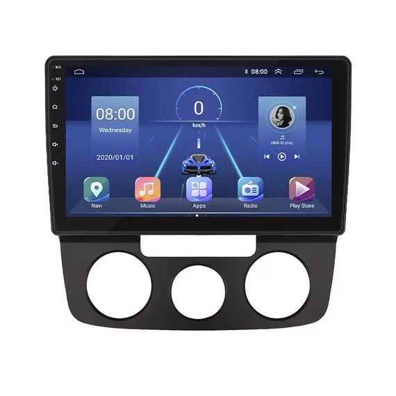 Штатна магнітола Lesko для Volkswagen Jetta V Auto AC 2005-2011 екран 10" 6/128Gb 4G Wi-Fi GPS Top