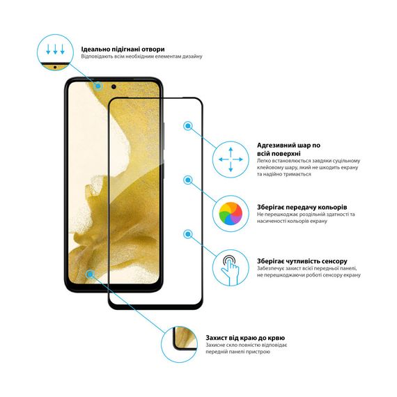 Скло захисне Global Full Glue Xiaomi Redmi Note 12S (1283126564963) | Зображення 2